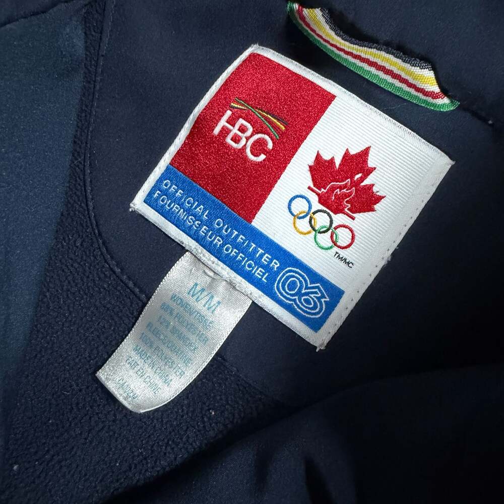 Womens HBC Official Olympic Team Canada Softshell Full-Zip Jacket Medium - Picture 3 of 7